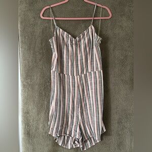 Striped Multicolor Women's Jumpsuit Romper